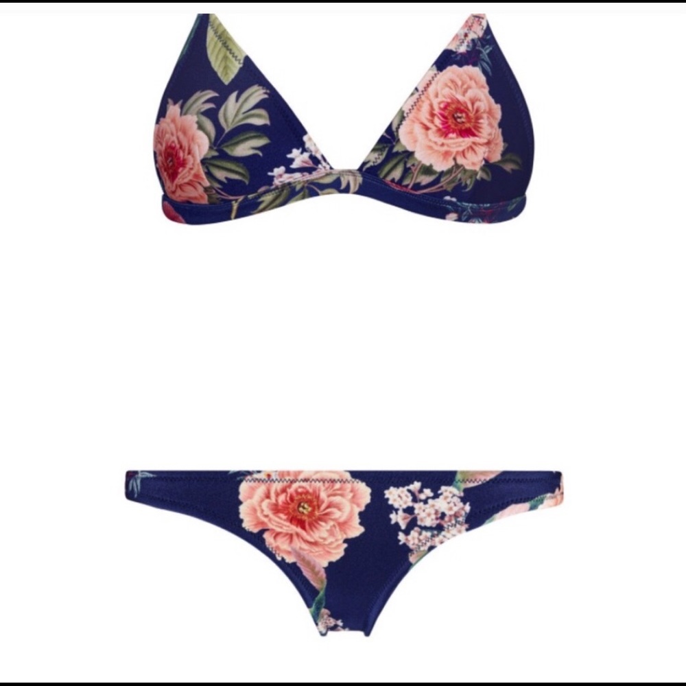Triangl Delilah Fiore Nero Swimsuit